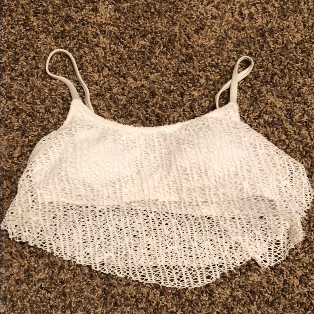 White crochet bikini